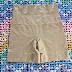2XL Shapewear Shaper Tummy Control Beige Tan Shorts
